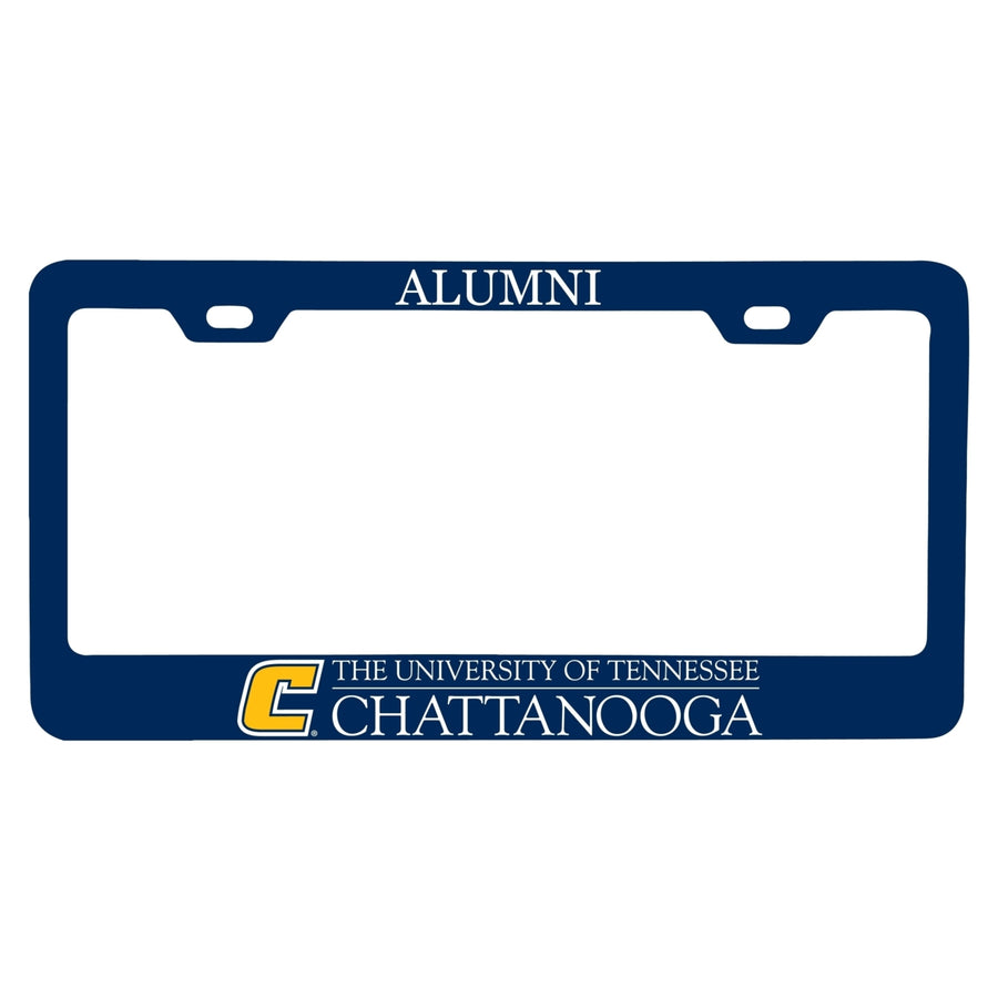 NCAA University of Tennessee at Chattanooga Alumni License Plate Frame - Colorful Heavy Gauge Metal Officially Licensed Image 1