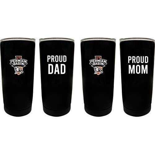 University of Texas of the Permian Basin NCAA Insulated Tumbler - 16oz Stainless Steel Travel Mug Proud Mom and Dad Image 1