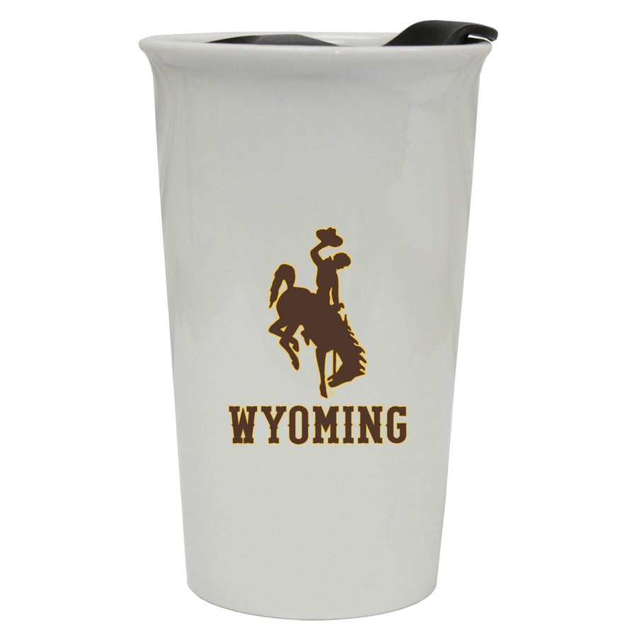 University of Wyoming Double Walled Ceramic Tumbler Image 1