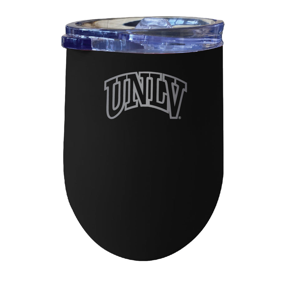 UNLV Rebels NCAA Laser-Etched Wine Tumbler - 12oz Stainless Steel Insulated Cup Image 1