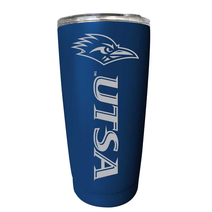 UTSA Road Runners NCAA Laser-Engraved Tumbler - 16oz Stainless Steel Insulated Mug Choose Your Color Image 1