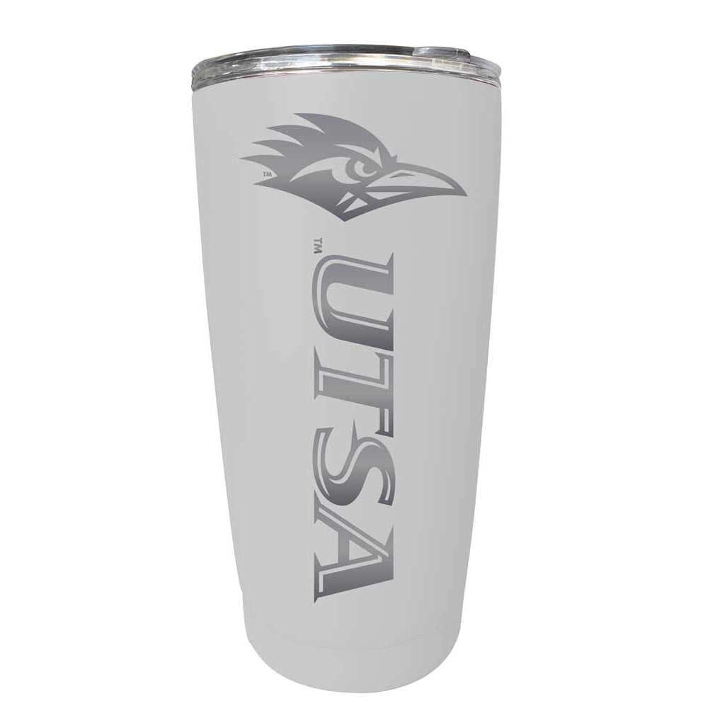 UTSA Road Runners NCAA Laser-Engraved Tumbler - 16oz Stainless Steel Insulated Mug Choose Your Color Image 1