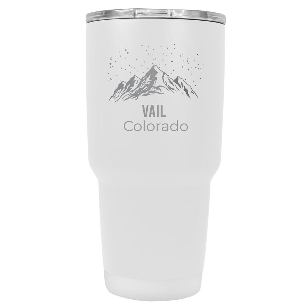 Vail Colorado Ski Snowboard Winter Souvenir Laser Engraved 24 oz Insulated Stainless Steel Tumbler Image 2