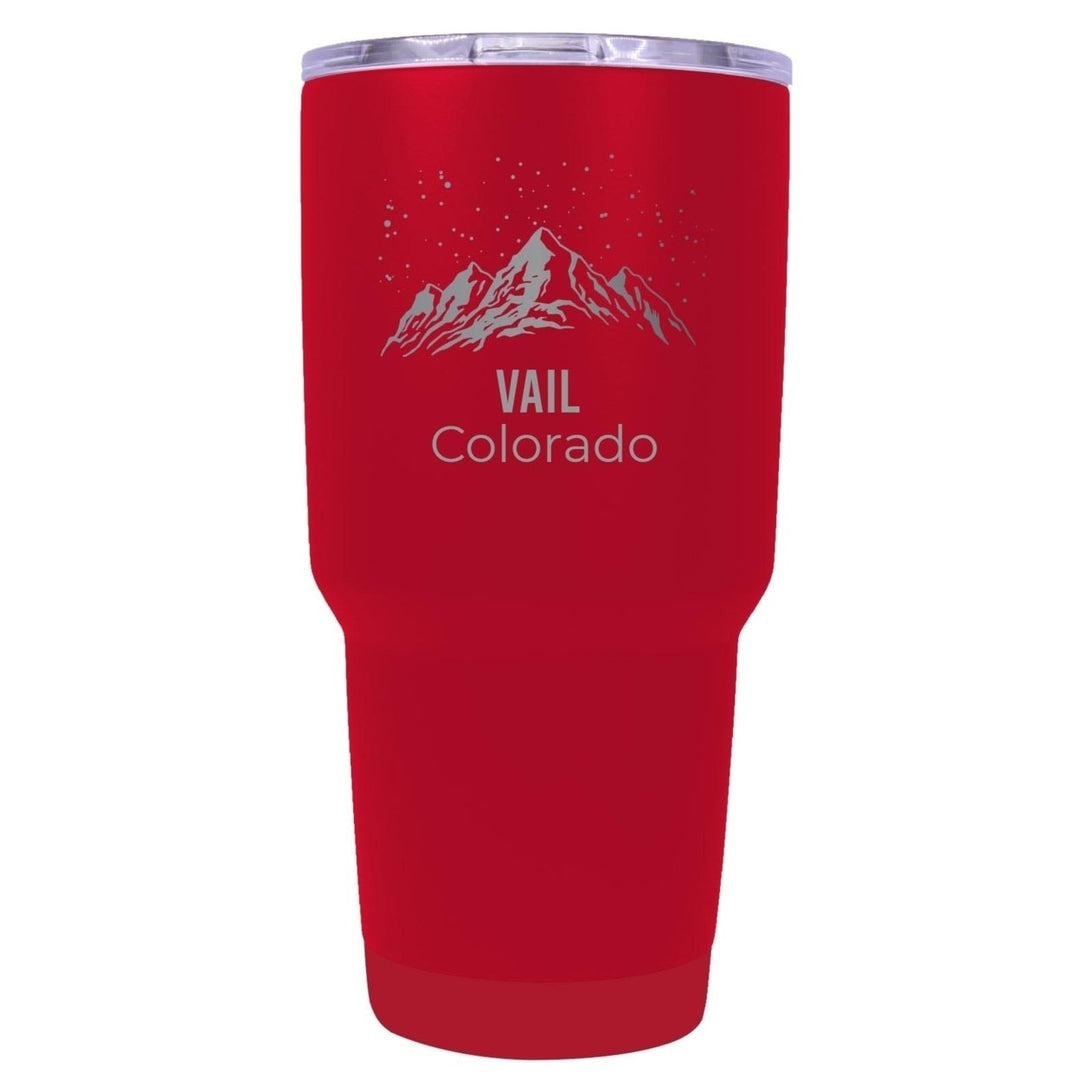 Vail Colorado Ski Snowboard Winter Souvenir Laser Engraved 24 oz Insulated Stainless Steel Tumbler Image 4