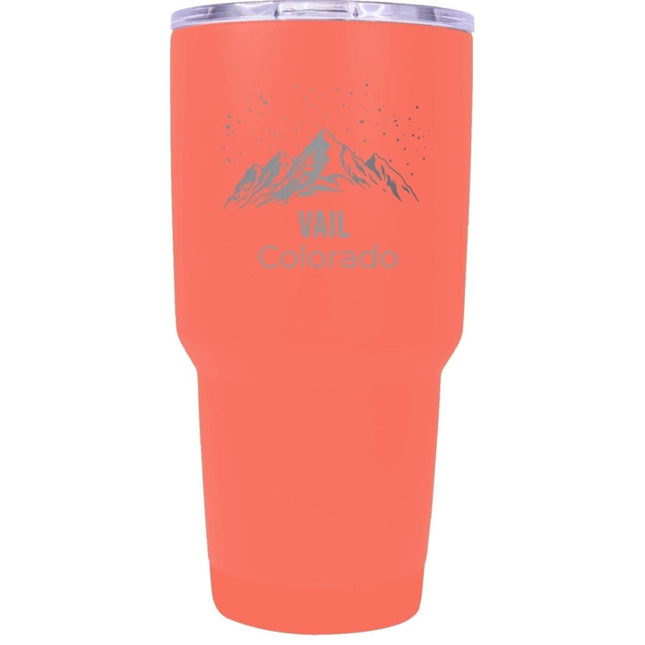 Vail Colorado Ski Snowboard Winter Souvenir Laser Engraved 24 oz Insulated Stainless Steel Tumbler Image 7