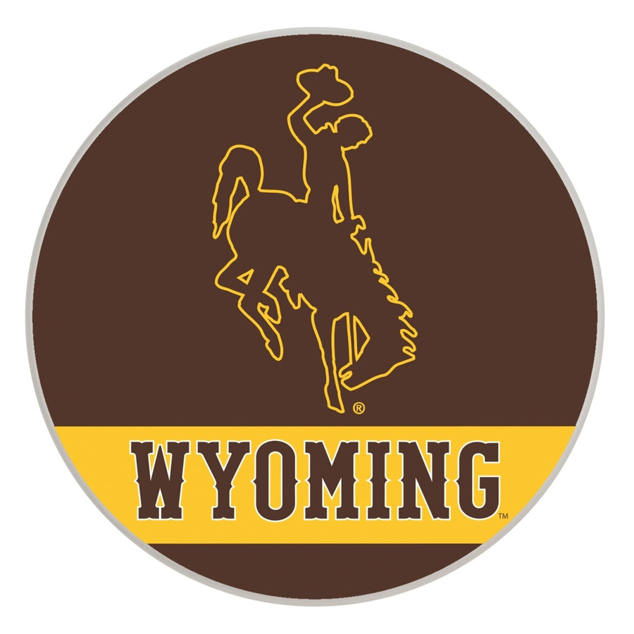 University of Wyoming Officially Licensed Paper Coasters (4-Pack) - Vibrant Furniture-Safe Design Image 1