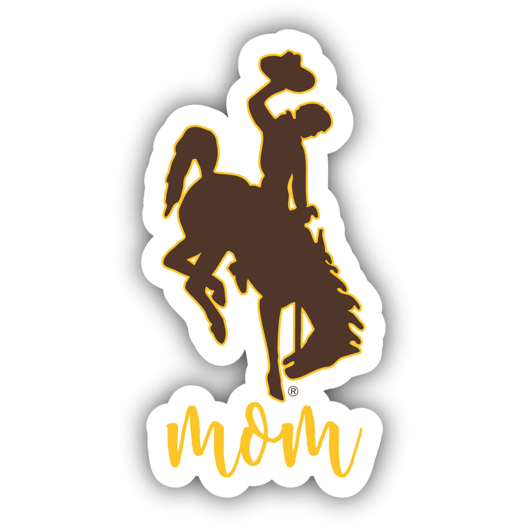 University of Wyoming 4-Inch Mom NCAA Vinyl Decal Sticker for Fans Students and Alumni Image 1