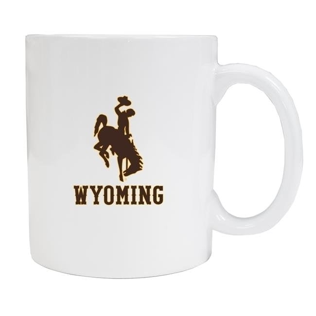 University of Wyoming White Ceramic NCAA Fan Mug 2-Pack (White) Image 1