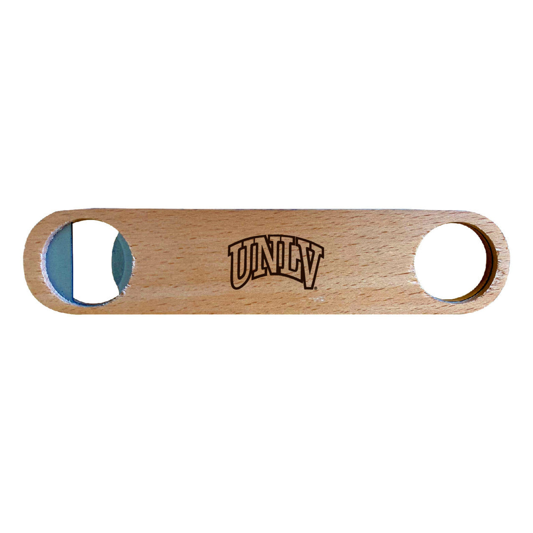 UNLV Rebels NCAA Elegant Laser-Etched Wooden Bottle Opener - Collegiate Bar Accessory Image 1