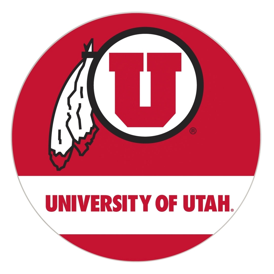 Utah Utes Officially Licensed Paper Coasters (4-Pack) - Vibrant Furniture-Safe Design Image 1