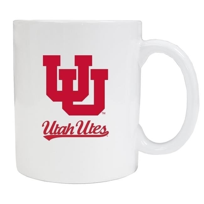 Utah Utes White Ceramic NCAA Fan Mug 2-Pack (White) Image 1