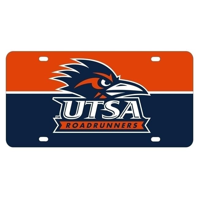 NCAA UTSA Road Runners Metal License Plate - Lightweight Sturdy and Versatile Image 1