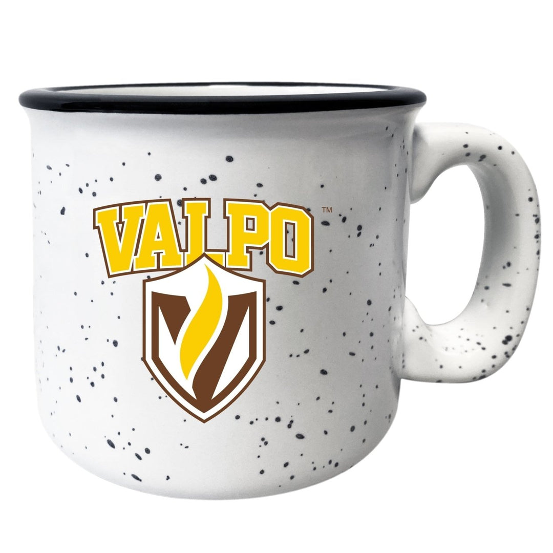 Valparaiso University 8 oz Speckled Ceramic Camper Coffee Mug White (White). Image 1