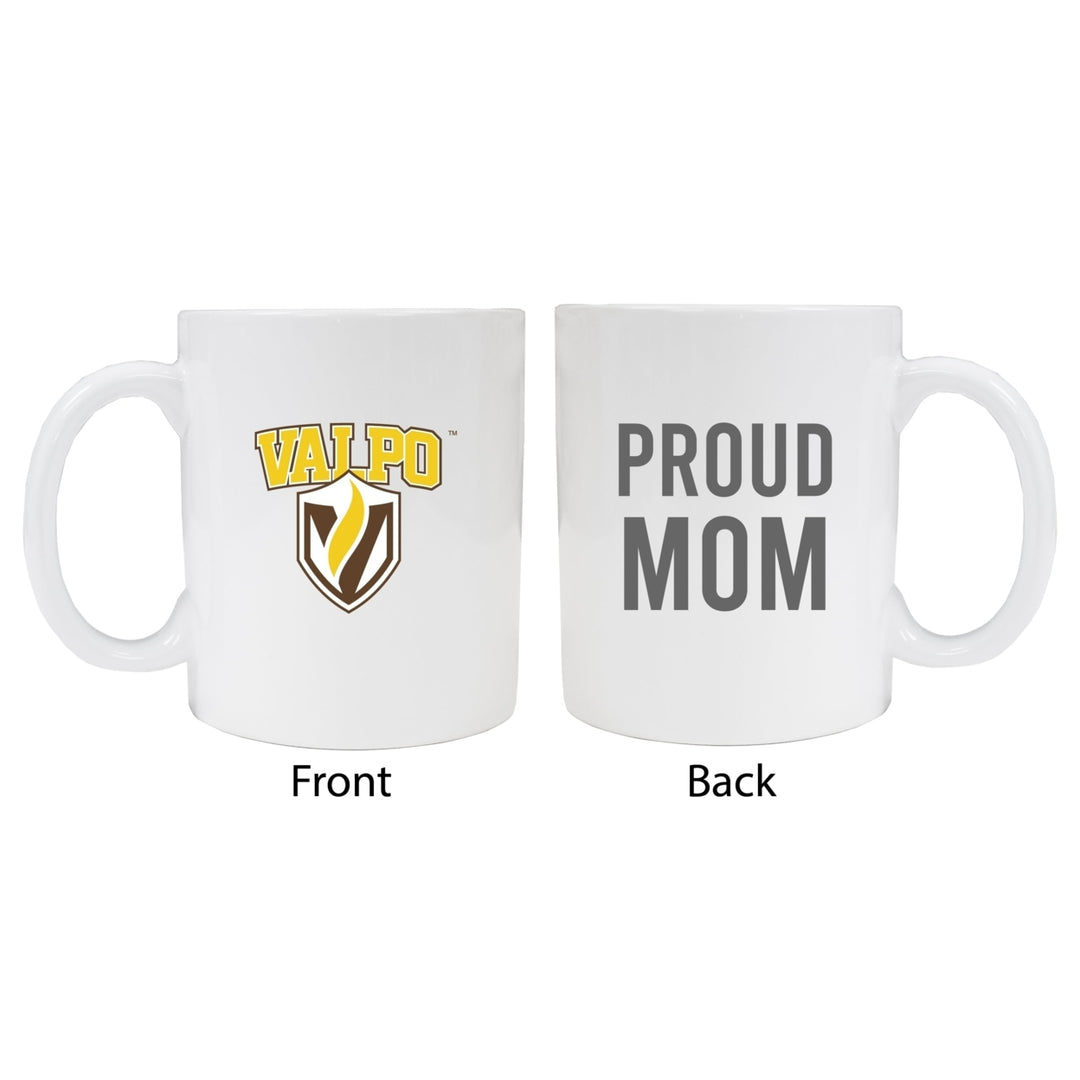 Valparaiso University Proud Mom Ceramic Coffee Mug - White Image 1