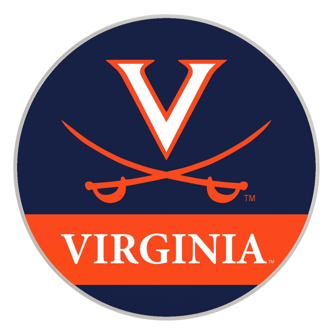 Virginia Cavaliers Officially Licensed Paper Coasters (4-Pack) - Vibrant Furniture-Safe Design Image 1