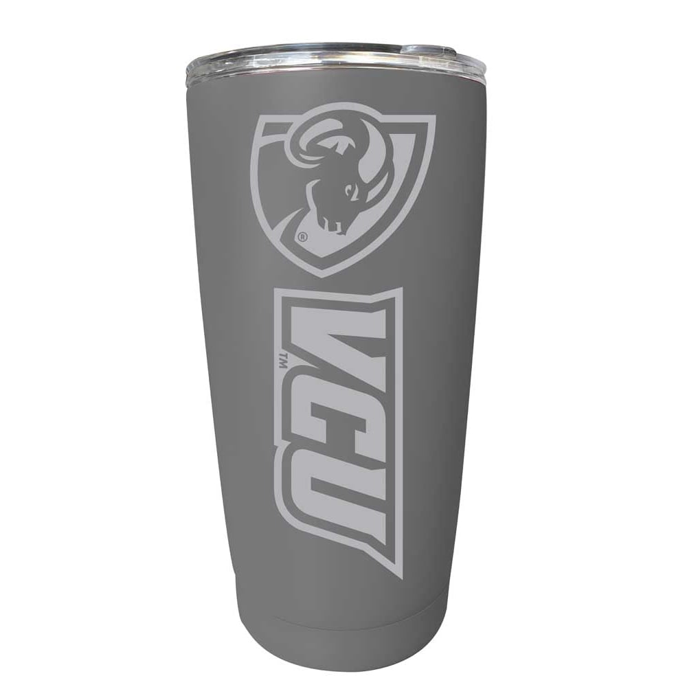 Virginia Commonwealth Etched 16 oz Stainless Steel Tumbler (Gray) Image 1