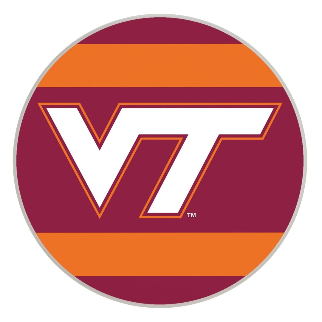 Virginia Tech Hokies Officially Licensed Paper Coasters (4-Pack) - VibrantFurniture-Safe Design Image 1