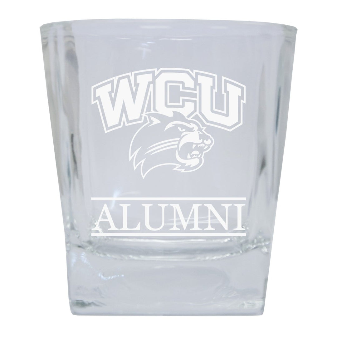 Western Carolina University 2-Pack Alumni Elegance 10oz Etched Glass Tumbler Image 1