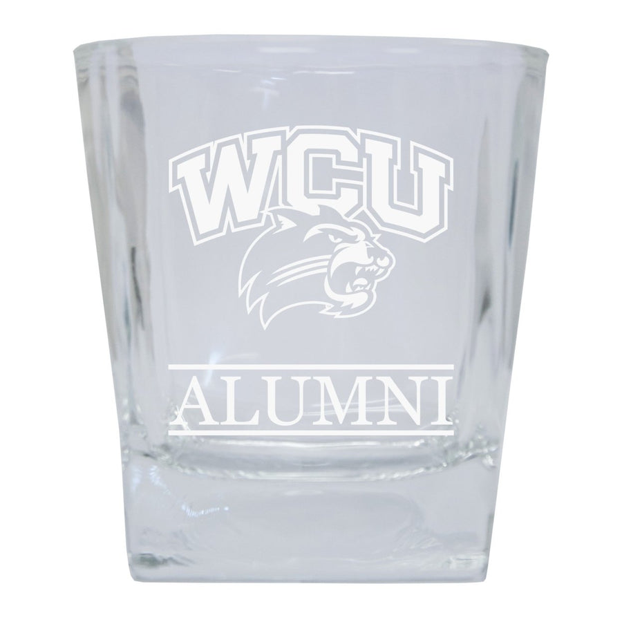 Western Carolina University 2-Pack Alumni Elegance 10oz Etched Glass Tumbler Image 1