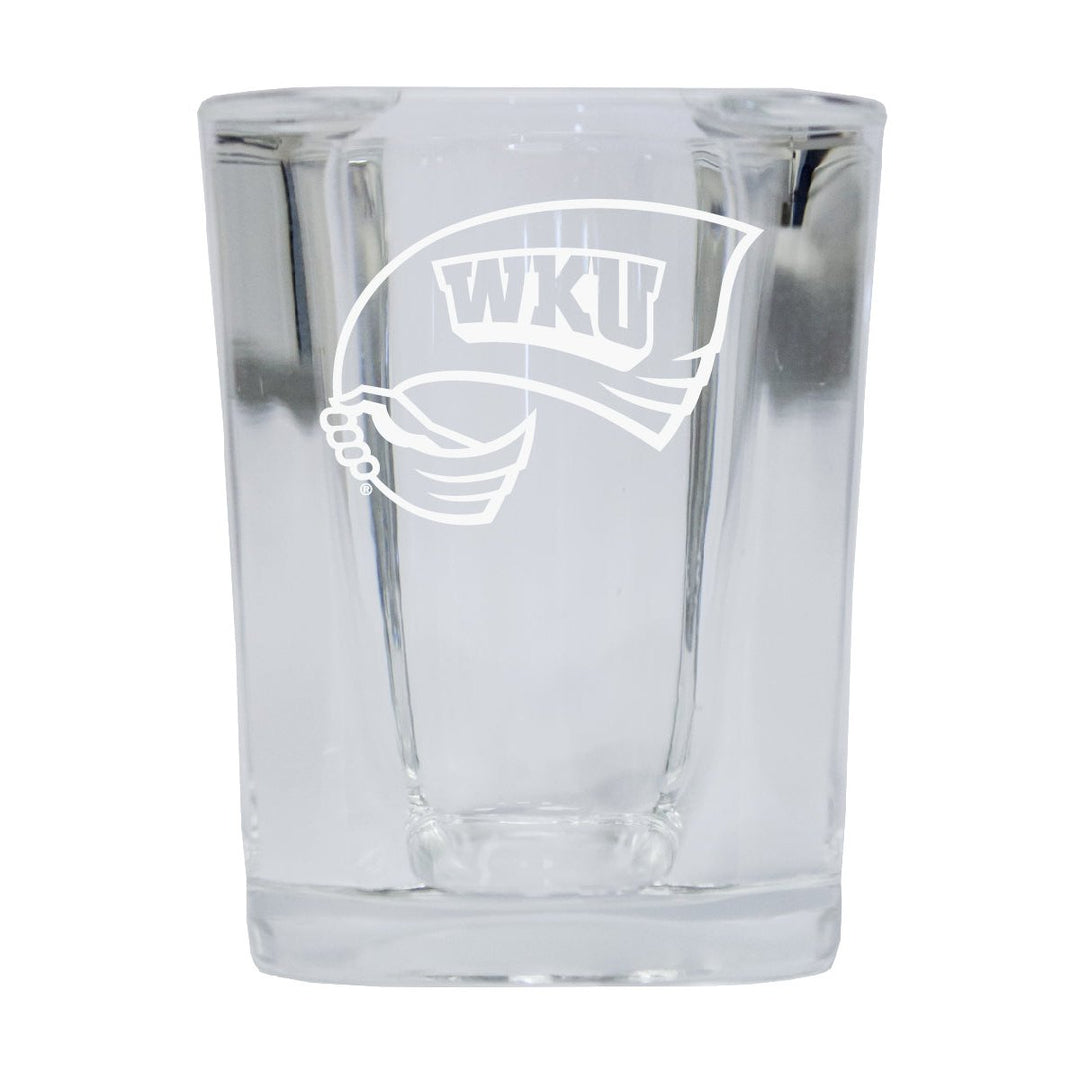 Western Kentucky Hilltoppers NCAA Collectors Edition 2oz Square Shot Glass - Laser Etched Logo Image 1