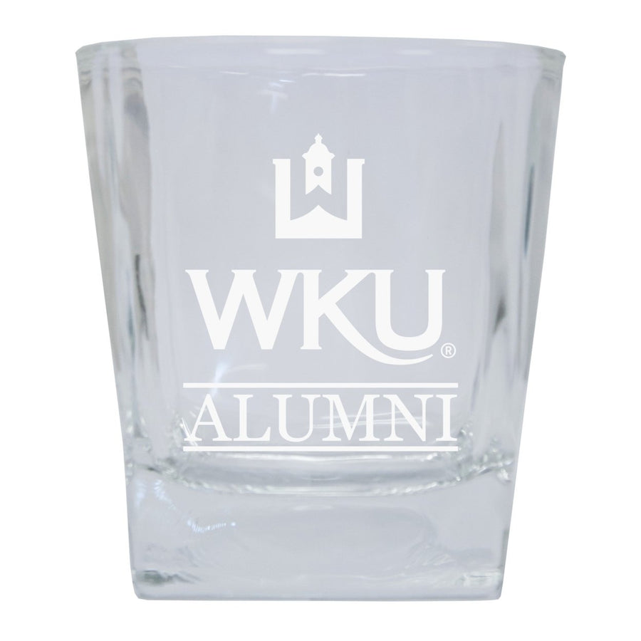 Western Kentucky Hilltoppers 2-Pack Alumni Elegance 10oz Etched Glass Tumbler Image 1