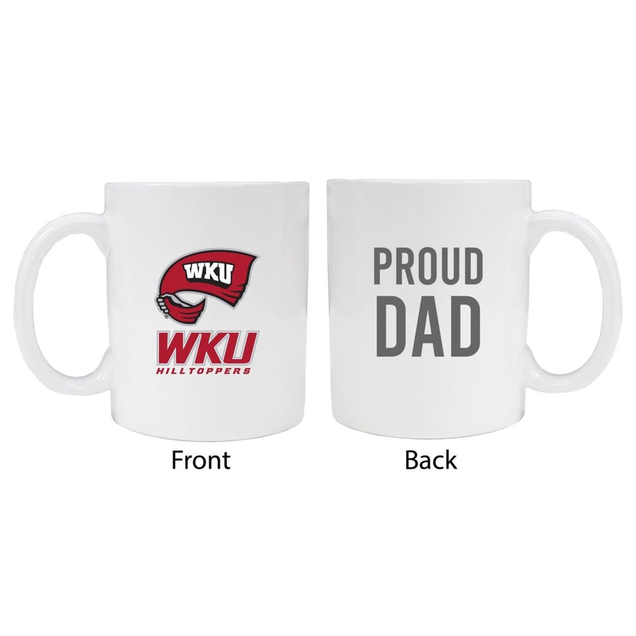 Western Kentucky Hilltoppers Proud Dad Ceramic Coffee Mug - White Image 1