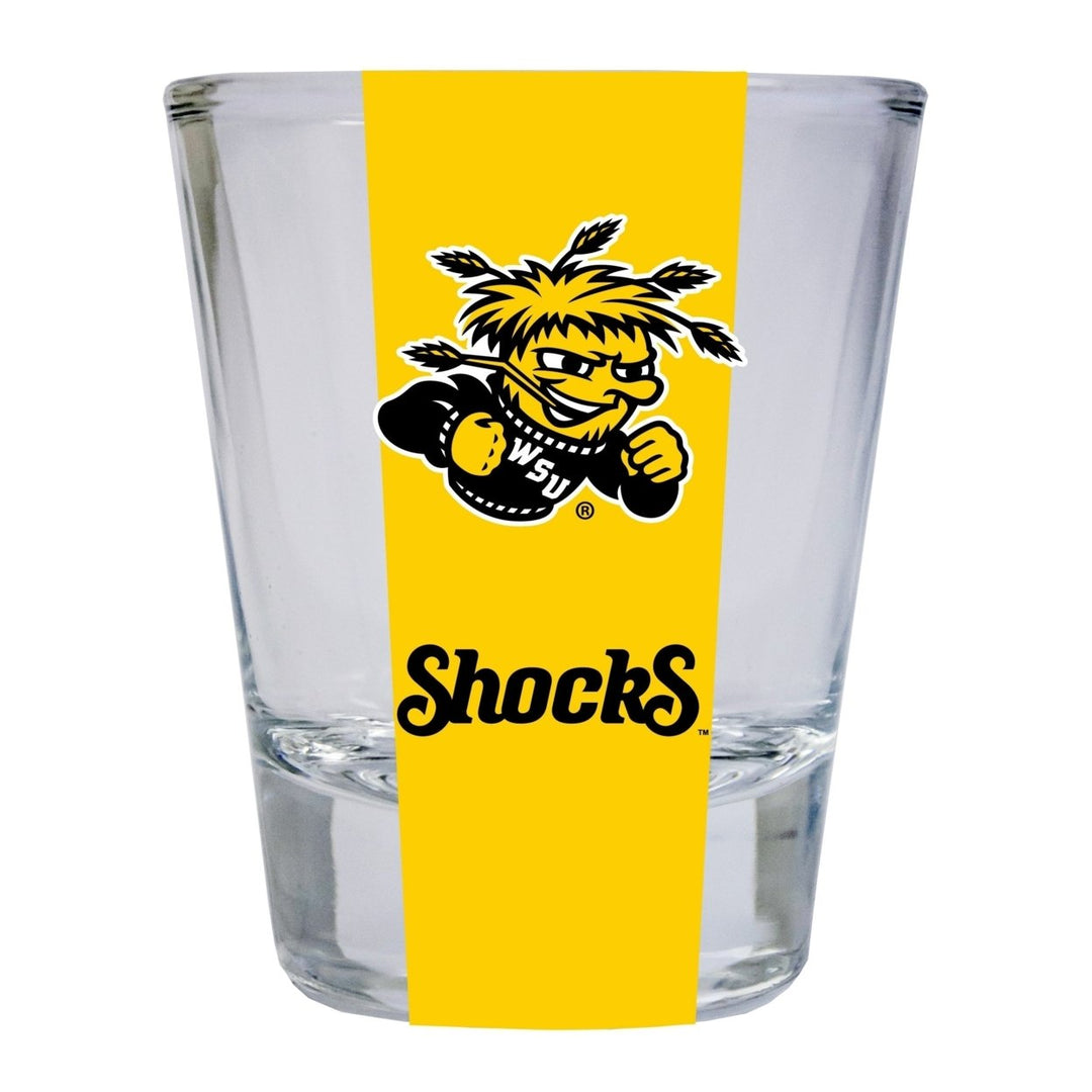 Wichita State Shockers NCAA Legacy Edition 2oz Round Base Shot Glass Clear Image 1