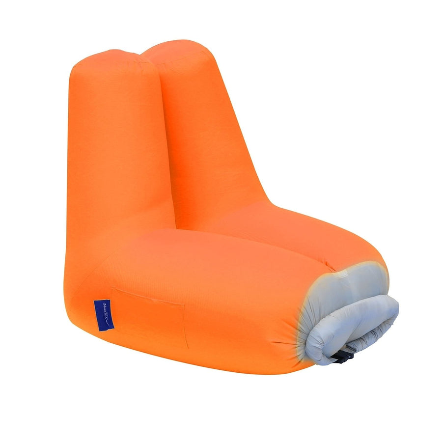 Inflatable Lounger Air Sofa Chair Couch with Portable Organizing Bag Image 1