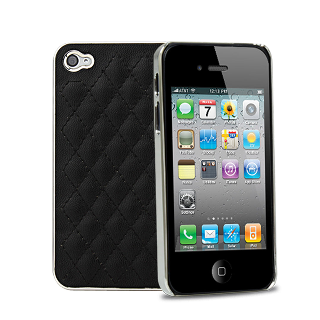 Soft Lambskin Leather Back Case Cover for iPhone 4 4S Image 2