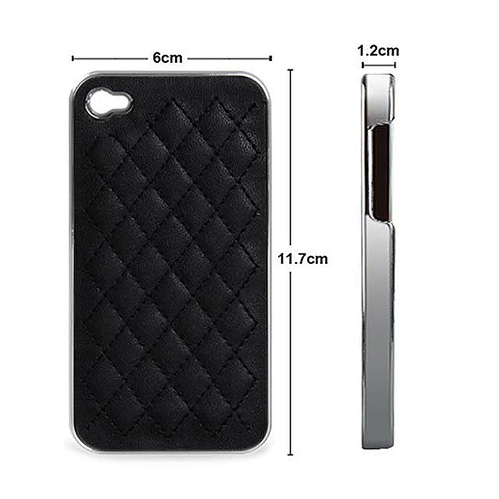 Soft Lambskin Leather Back Case Cover for iPhone 4 4S Image 3