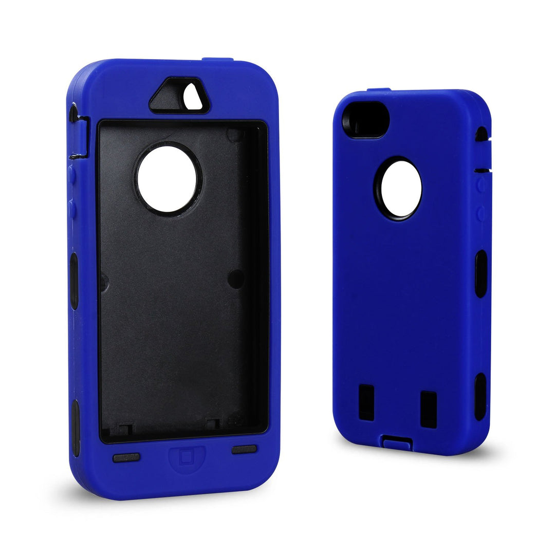 RubberHard Case Pen Protector for iPhone 5 Dual Layer Black Blue Pink Purple Red Image 1