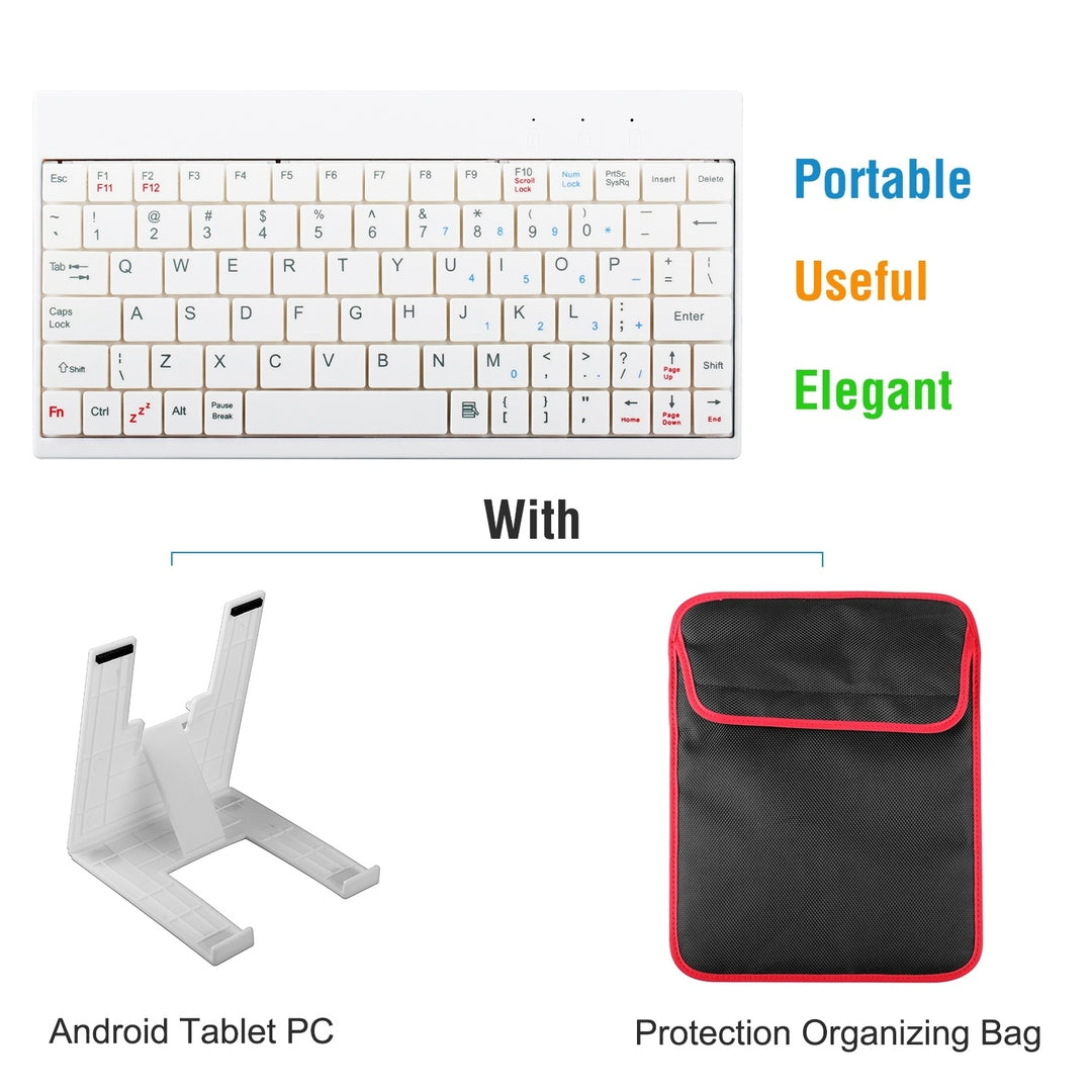 80 Keys Mini Wired Keyboard Portable USB with Carry Bag for Android Windows Image 3