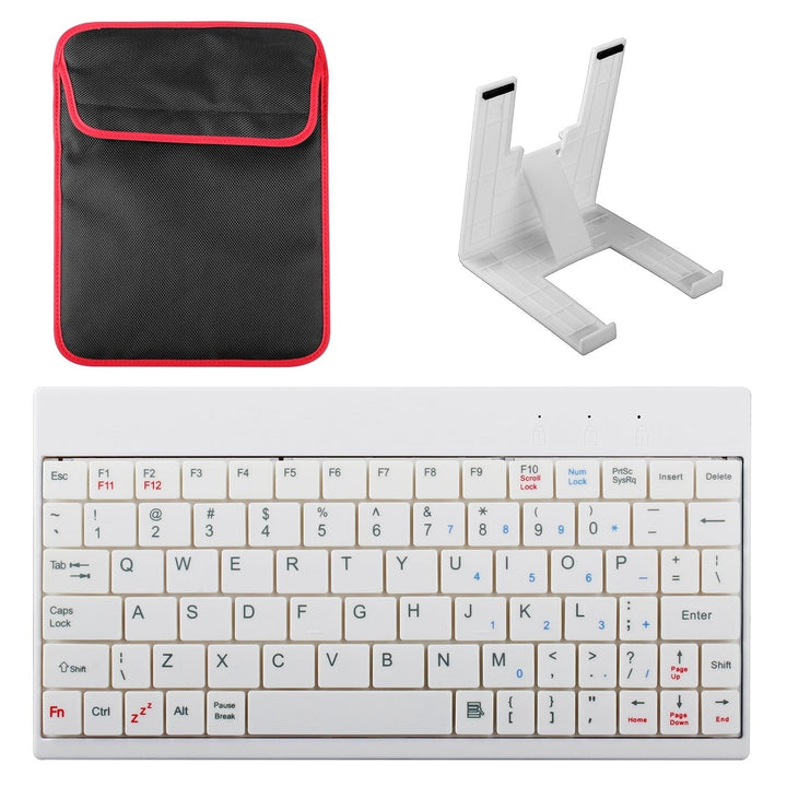 80 Keys Mini Wired Keyboard Portable USB with Carry Bag for Android Windows Image 6