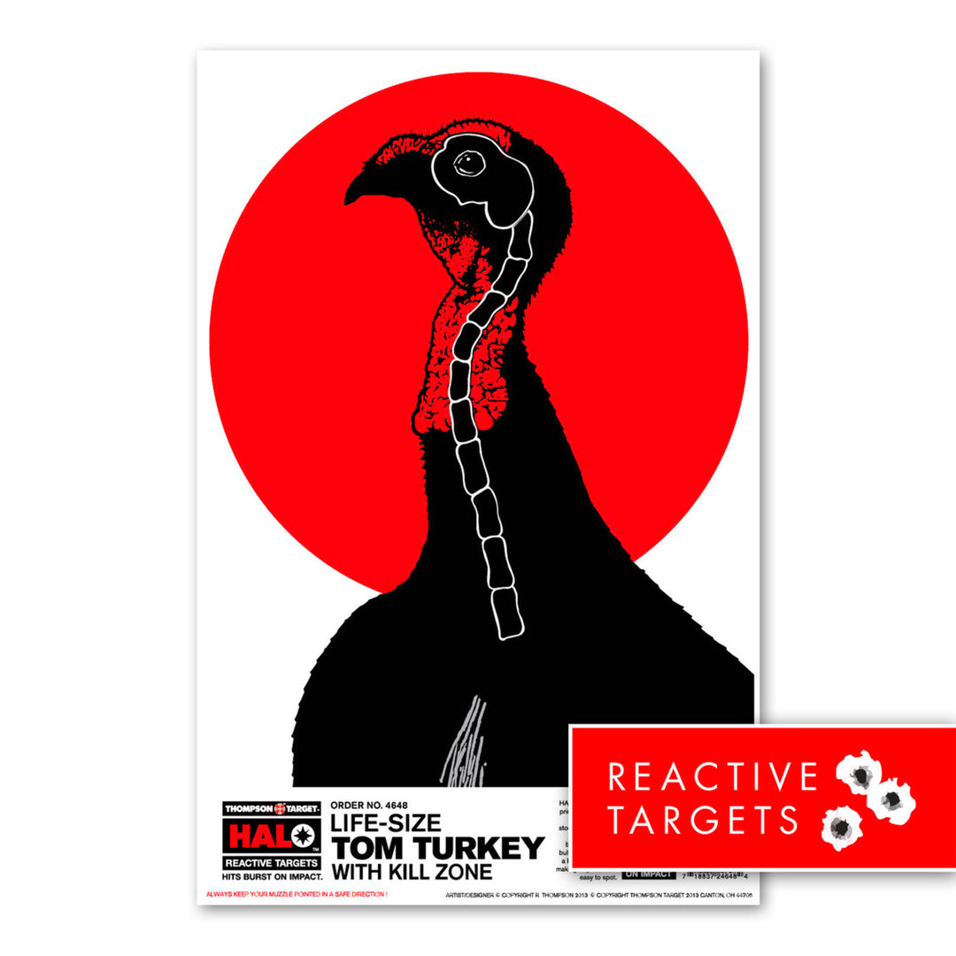 Life-Size Turkey Targets - HALO Reactive Splatter 12.5"x19" (20 Pack) Image 1