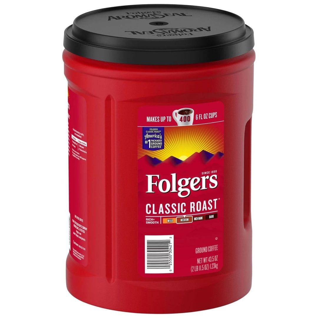 Folgers Classic Roast Ground Coffee (43.5 Ounce) Image 2