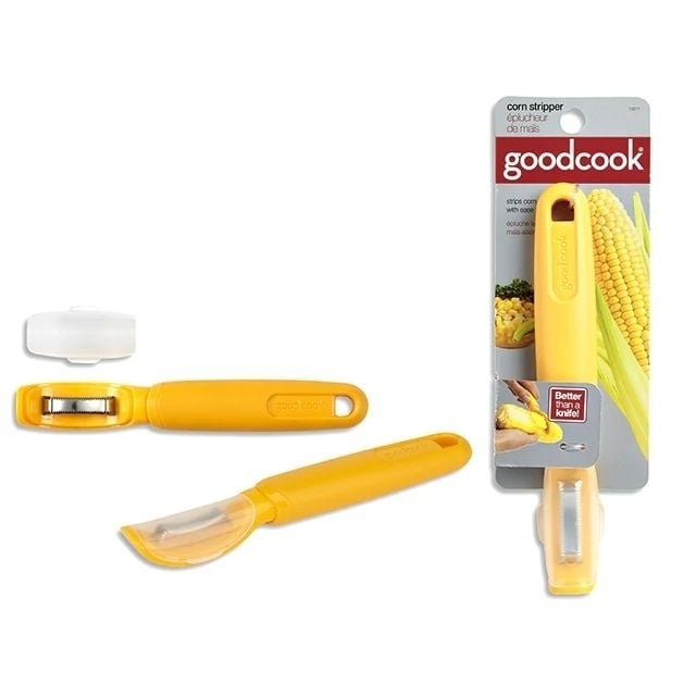 Stainless Steel Corn Stripper Peeler by Good Cook Yellow Image 1