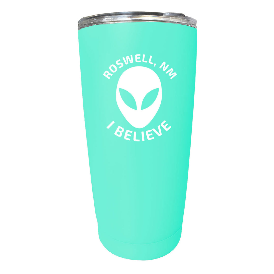 Roswell Mexico I Believe Alien Souvenir 16 oz Insulated Stainless Steel Tumbler Straight - Choose Your Color Image 7