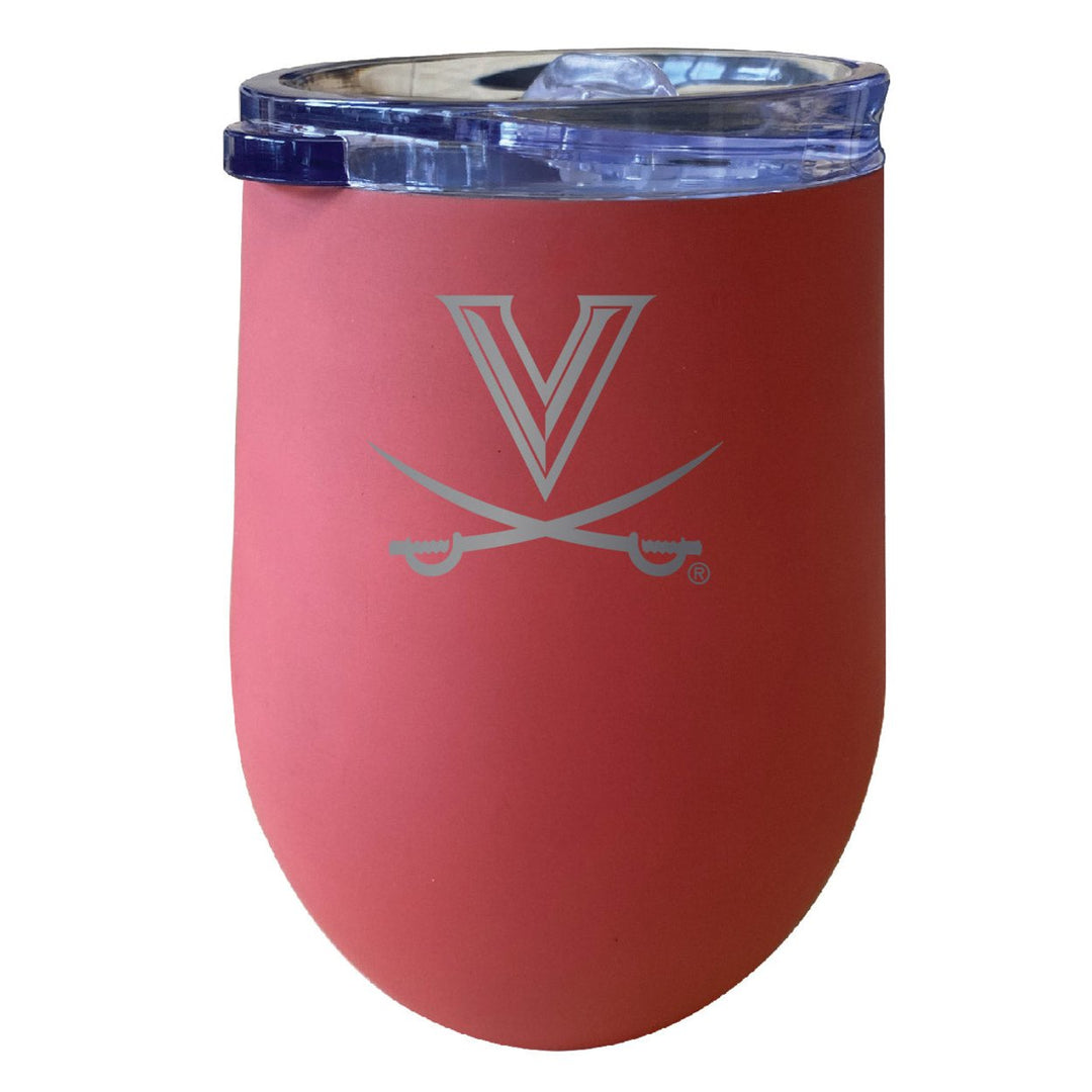 Virginia Cavaliers NCAA Laser-Etched Wine Tumbler - 12oz Stainless Steel Insulated Cup Image 1