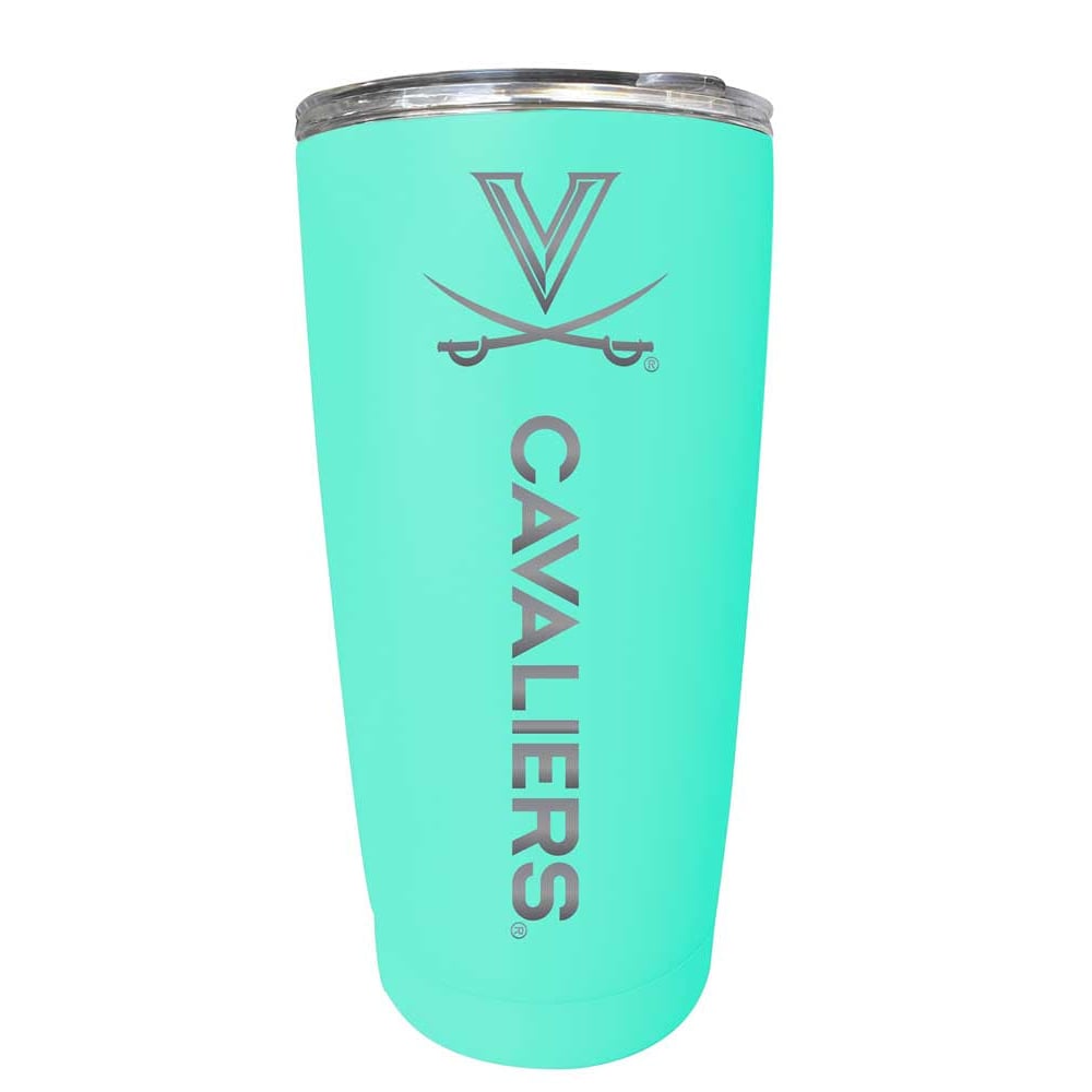 Virginia Cavaliers NCAA Laser-Engraved Tumbler - 16oz Stainless Steel Insulated Mug Choose Your Color Image 3