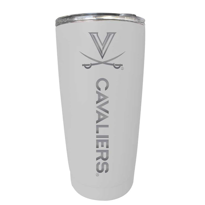 Virginia Cavaliers NCAA Laser-Engraved Tumbler - 16oz Stainless Steel Insulated Mug Choose Your Color Image 1