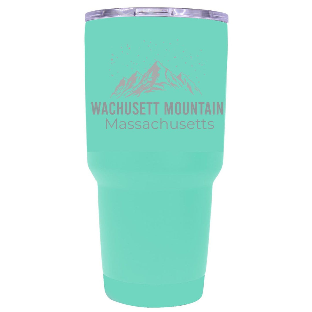 Wachusett Mountain Massachusetts Ski Snowboard Winter Souvenir Laser Engraved 24 oz Insulated Stainless Steel Tumbler Image 3