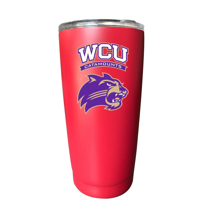 Western Carolina University NCAA Insulated Tumbler - 16oz Stainless Steel Travel Mug Choose Your Color Image 1