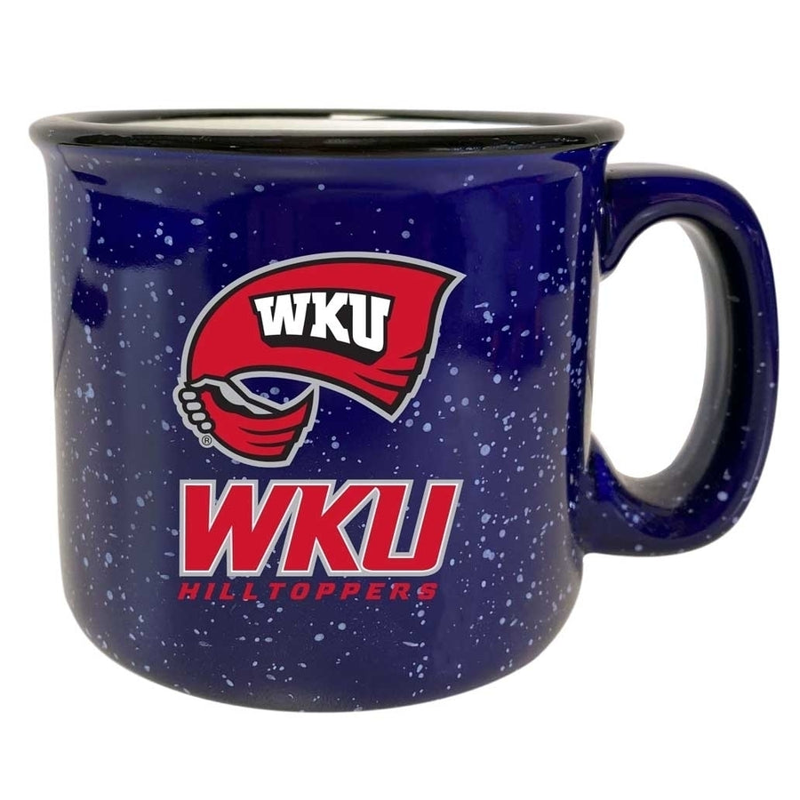 Western Kentucky Hilltoppers Speckled Ceramic Camper Coffee Mug - Choose Your Color Image 1