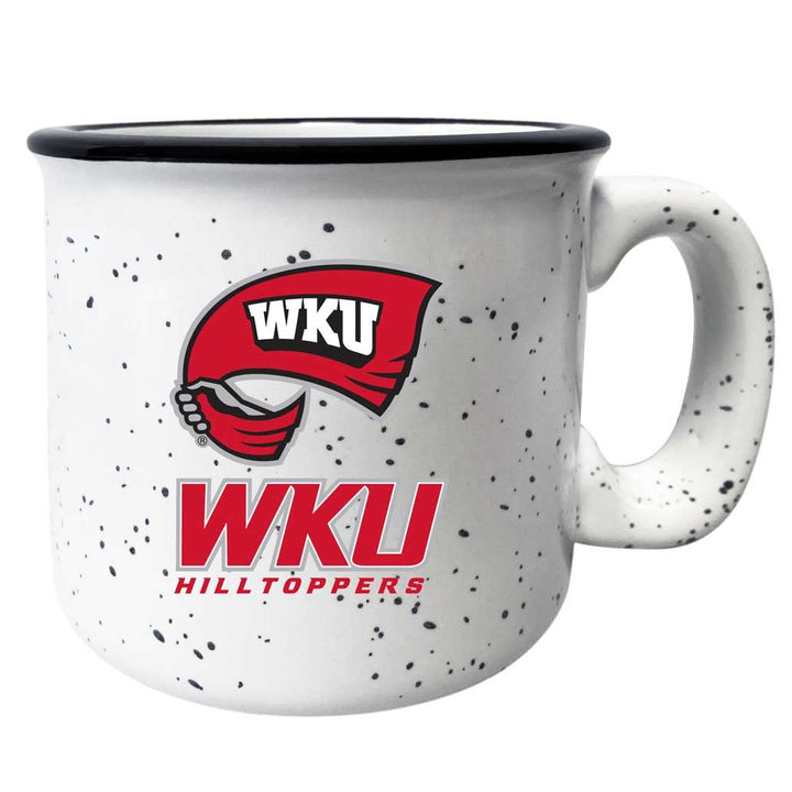 Western Kentucky Hilltoppers Speckled Ceramic Camper Coffee Mug - Choose Your Color Image 2