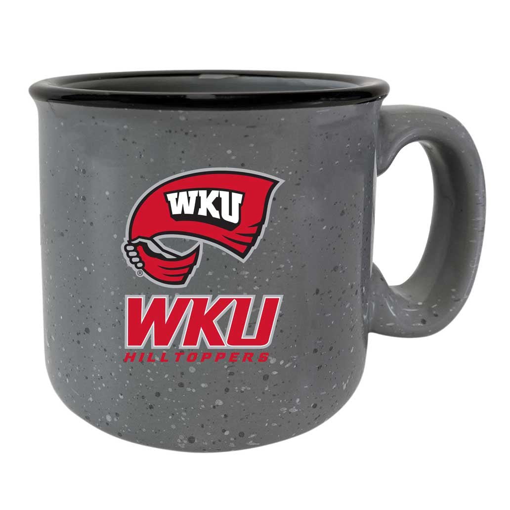 Western Kentucky Hilltoppers Speckled Ceramic Camper Coffee Mug - Choose Your Color Image 3