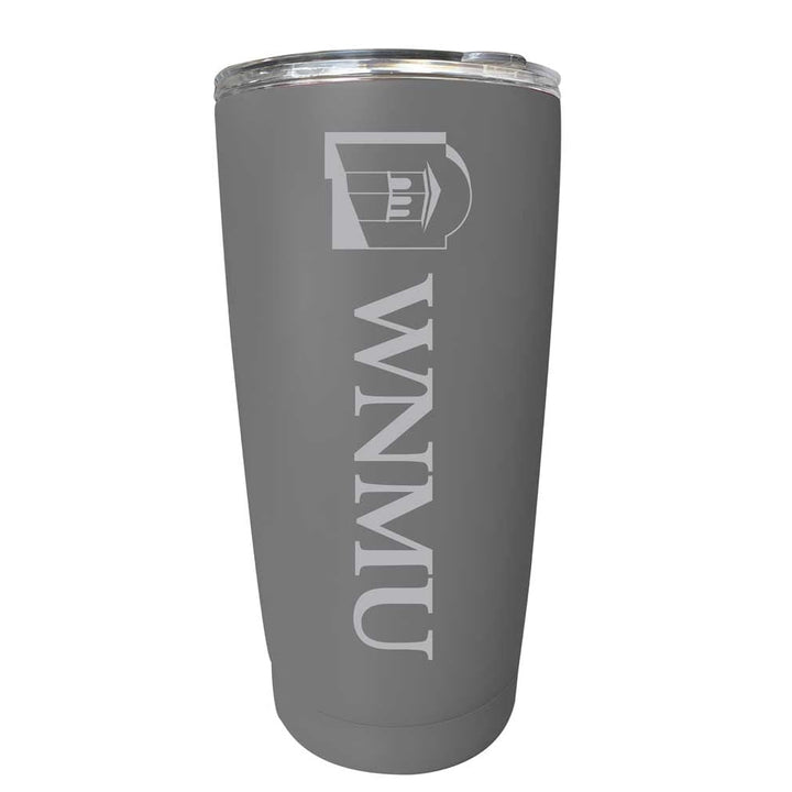 Western Mexico University Etched 16 oz Stainless Steel Tumbler (Gray) Image 1