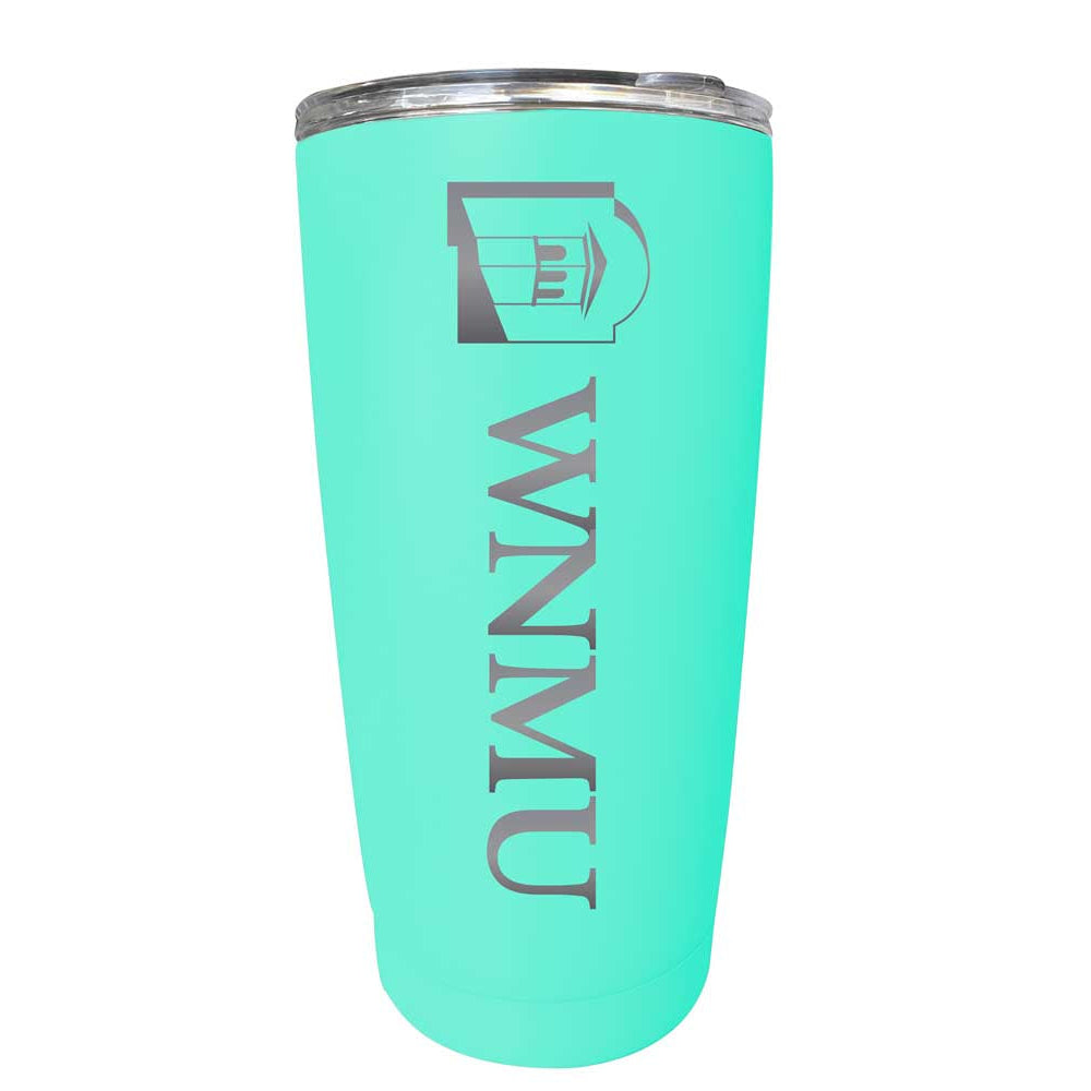 Western Mexico University NCAA Laser-Engraved Tumbler - 16oz Stainless Steel Insulated Mug Choose Your Color Image 3