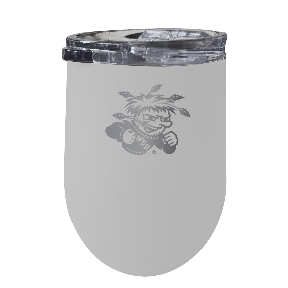 Wichita State Shockers NCAA Laser-Etched Wine Tumbler - 12oz Stainless Steel Insulated Cup Image 2