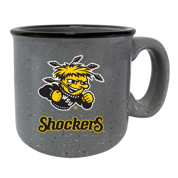 Wichita State Shockers Speckled Ceramic Camper Coffee Mug - Choose Your Color Image 1