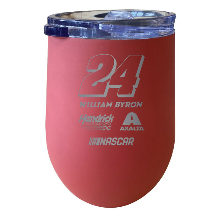 William Byron NASCAR 24 12 oz Etched Insulated Wine Tumbler Image 2